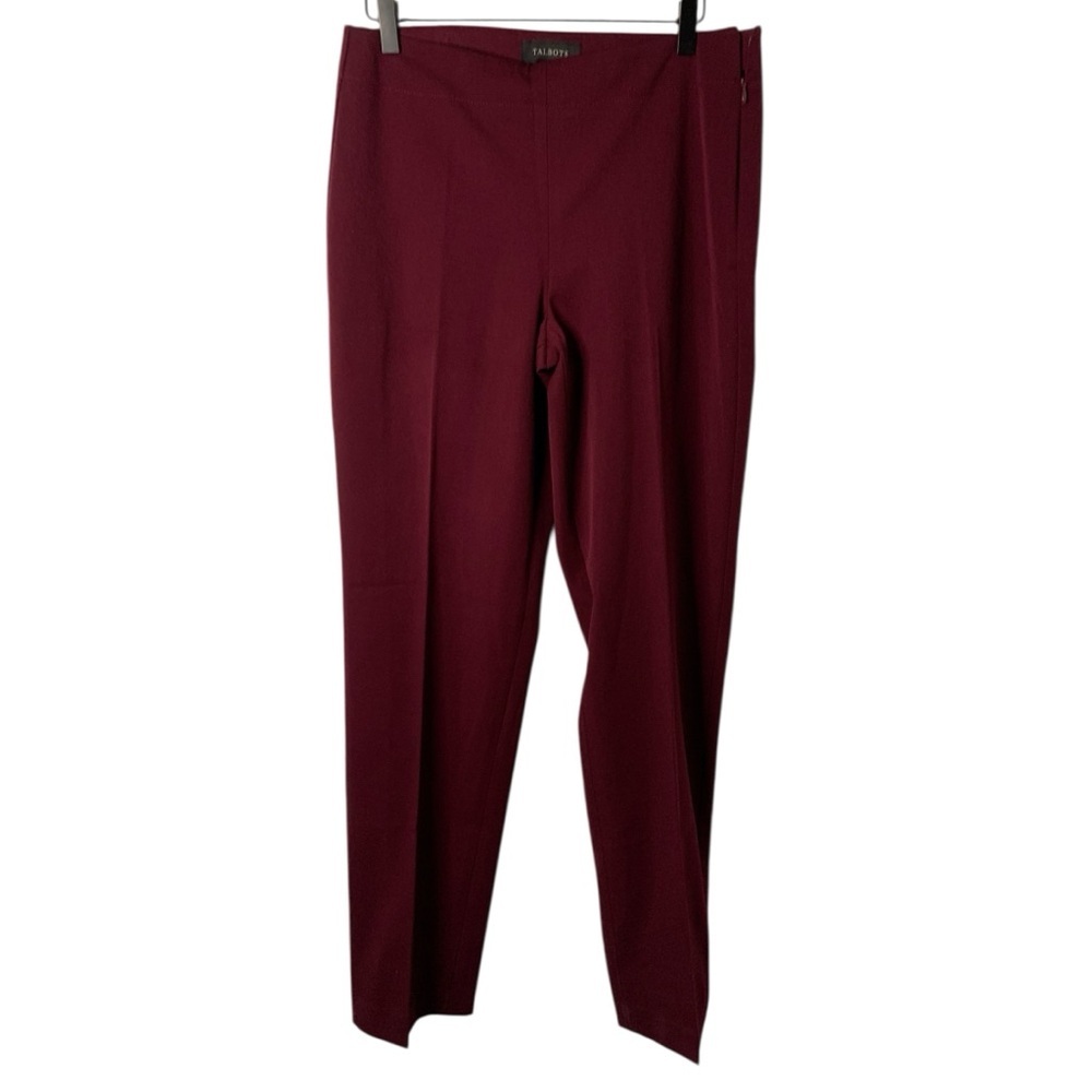 Talbots Burgundy Women’s 8 Long Heritage Style Straight Career Business Pants